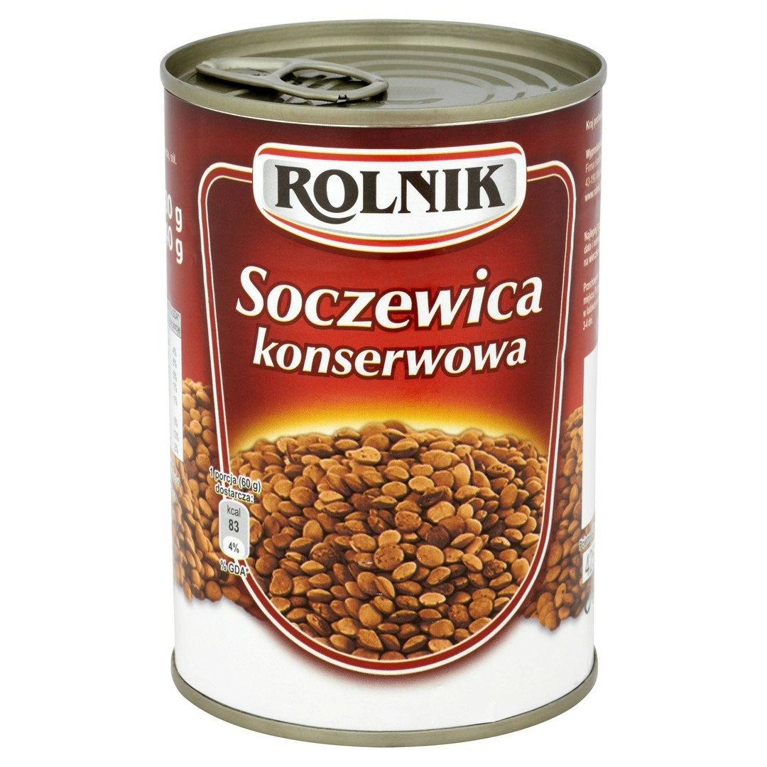 ROLNIK Soczewica konserwowa 400 g