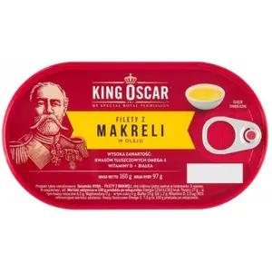 KING OSCAR Filety z makreli w oleju 160 g