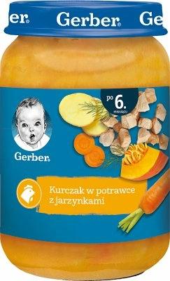 GERBER Kurczak w potrawce z jarzynkami dla niemowląt po 6. miesiącu