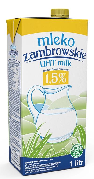 ZAMBROWSKIE Mleko UHT 1,5%