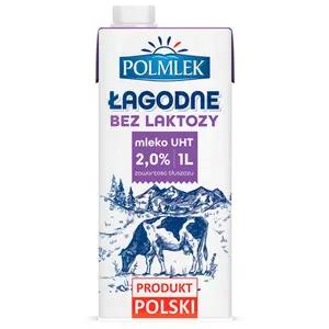 POLMLEK Mleko łagodne UHT 2% bez laktozy 1000 ml