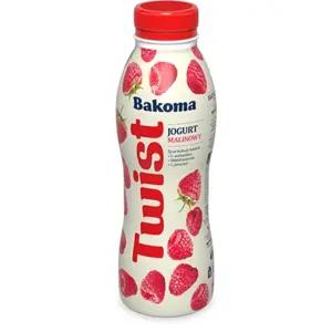 BAKOMA Twist jogurt malinowy 380 g