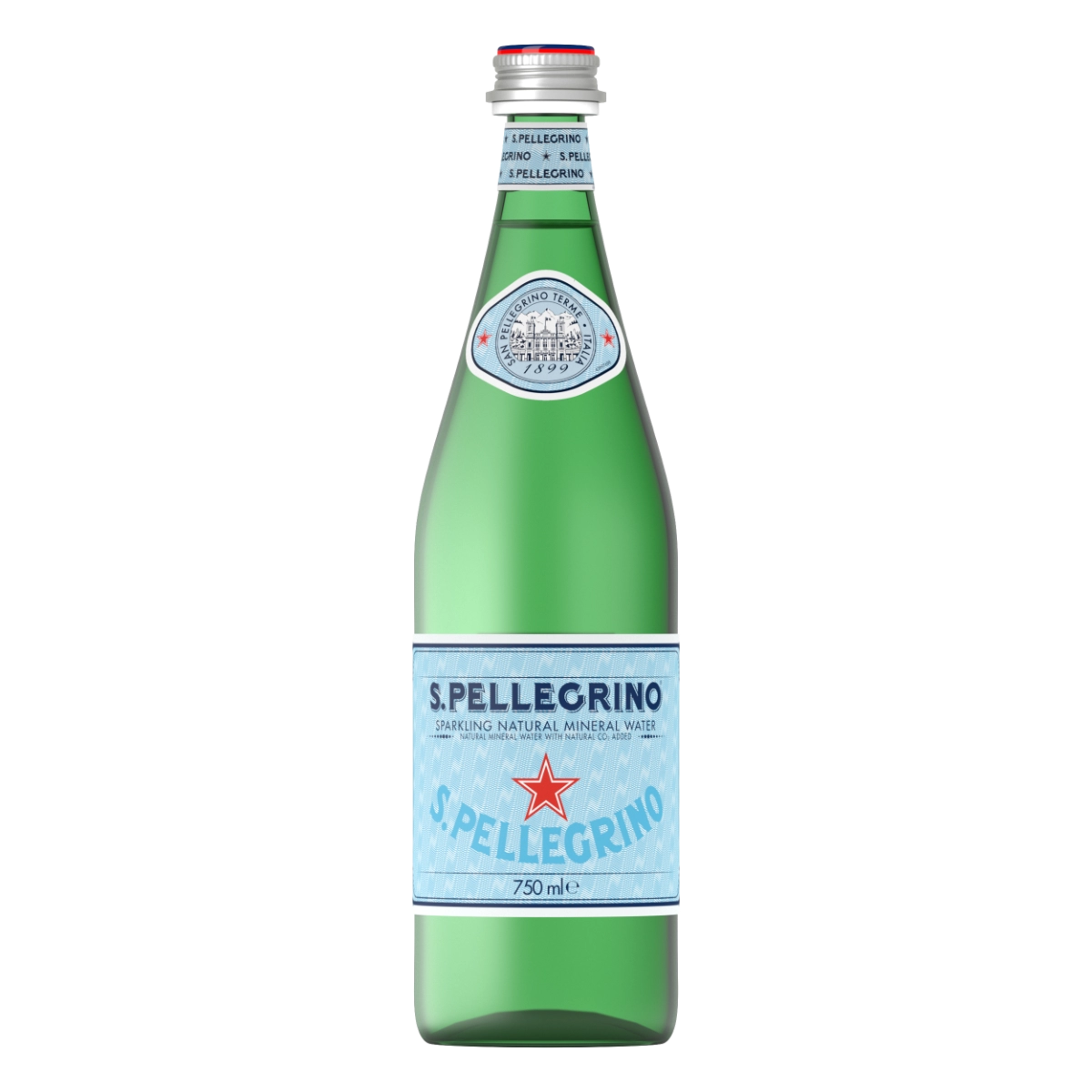 SAN PELLEGRINO Woda mineralna gazowana (szkło) 750ml