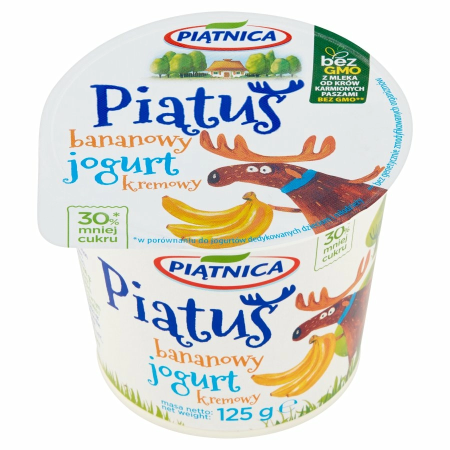 PIĄTNICA PIĄTUŚ Jogurt kremowy bananowy 125 g