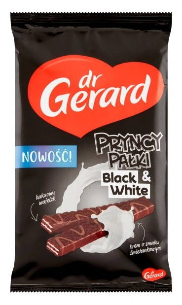 DR GERARD PRYNCYPAŁKI Wafelki z kremem o smaku śmietankowym w czekoladzie 200 g