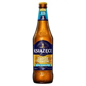 KSIĄŻĘCE Piwo Złote Pszeniczne bezalkoholowe butelka 500 ml