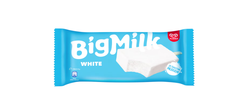 BIG MILK Lody o smaku śmietankowym 100 ml