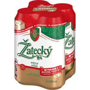 ŽATECKÝ Piwo jasne Světlý Ležák 4x500 ml 2000 ml