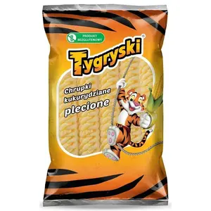 TYGRYSKI Chrupki kukurydziane plecione 70 g