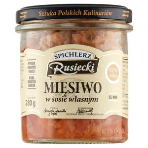 SPICHLERZ RUSIECKI Mięsiwo w sosie własnym 280 g