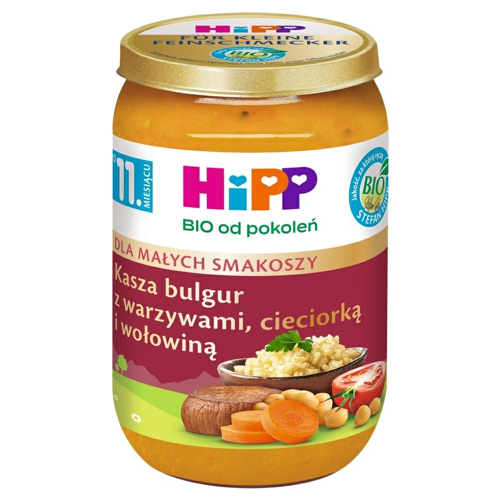 HIPP BIO Kasza bulgur z warzywami cieciorką i wołowiną po 11. miesiącu BIO