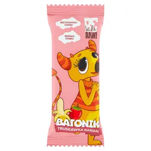 BE RAW! KIDS Batonik truskawka banan 25 g