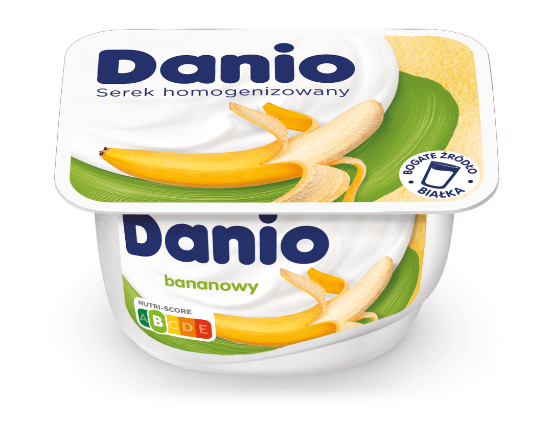 DANONE DANIO Serek homogenizowany bananowy 130 g