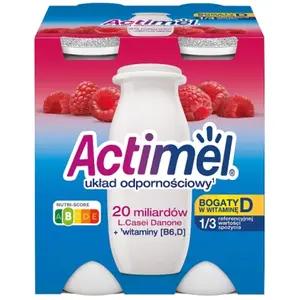DANONE ACTIMEL Napój mleczny malinowy 4x100g 400 g