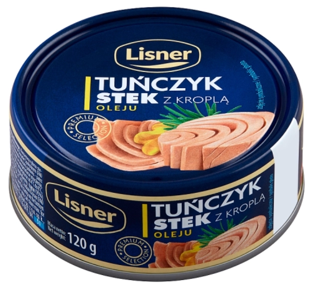 LISNER Tuńczyk stek z kroplą oleju 120 g