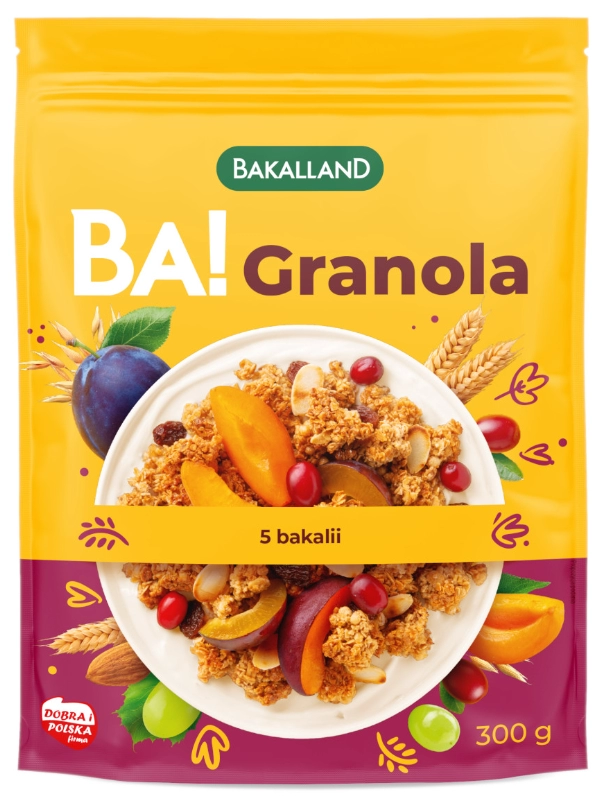 BAKALLAND BA! Granola 5 bakalii 300 g