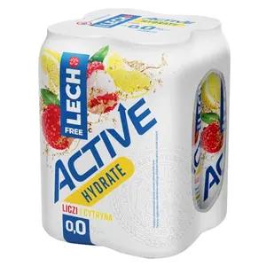 LECH Piwo Free Active Hydrate liczi i cytryna bezalkoholowe 4x500ml 2000 ml