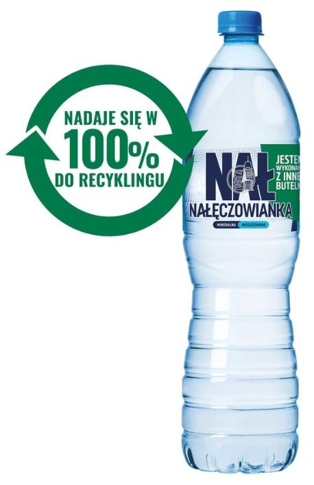 NAŁĘCZOWIANKA Naturalna woda mineralna niegazowana 1500 ml  butelka do recyklingu