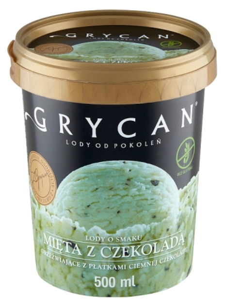 GRYCAN Lody o smaku mięta z czekoladą 500 ml