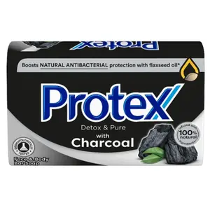 PROTEX Mydło w kostce z aktywnym węglem Detox & Pure Charcoal 90 g