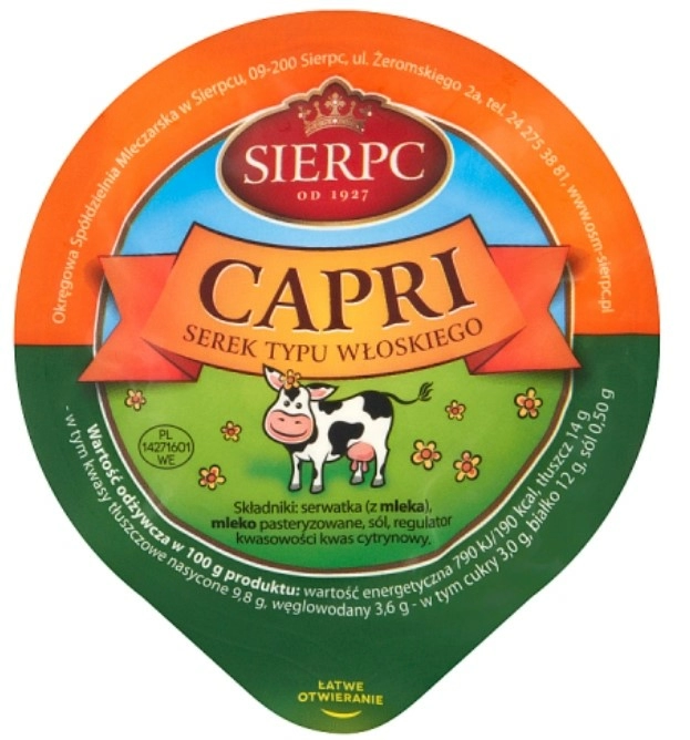 SIERPC Serek Capri typu włoskiego 220 g