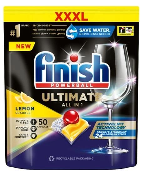 FINISH Kapsułki do mycia naczyń w zmywarce Ultimate Lemon 50 szt.