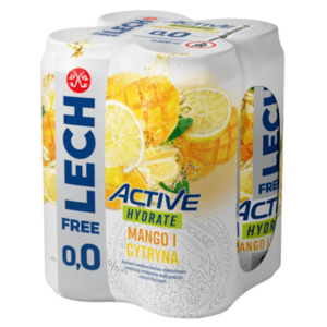 LECH FREE Piwo Active Hydrate mango i cytryna bezalkoholowe 4x500ml 2000 ml