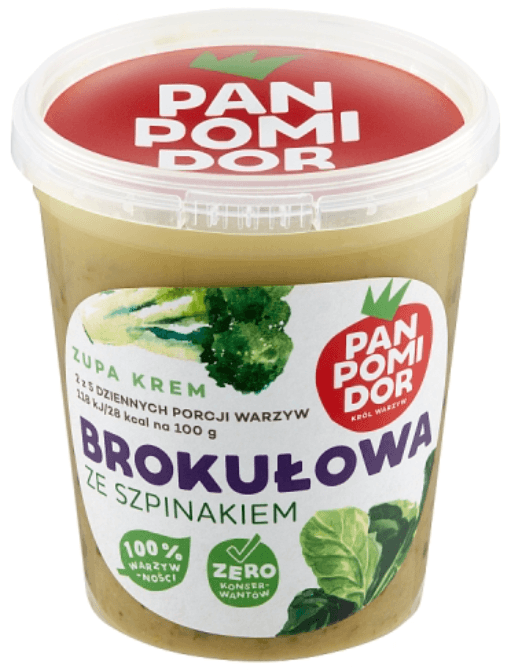 PAN POMIDOR Zupa krem brokułowa ze szpinakiem