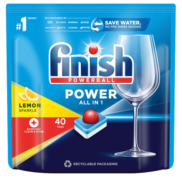 FINISH Tabletki do mycia naczyń w zmywarce Power Lemon 40 szt.