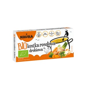 NAURA Kostka rosołowa drobiowa BIO 100 g