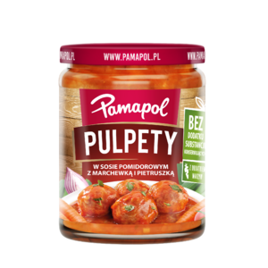 PAMAPOL Pulpety w sosie pomidorowym z marchewką i pietruszką 500 g