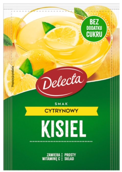 DELECTA Kisiel cytrynowy bez cukru 38 g