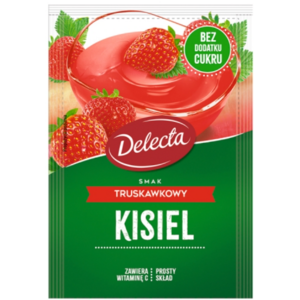 DELECTA Kisiel truskawkowy bez cukru 38 g