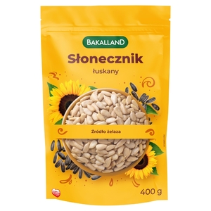 BAKALLAND Słonecznik łuskany 400 g