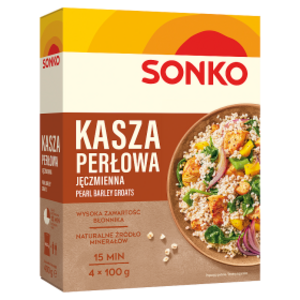 SONKO Kasza jęczmienna perłowa 4x100g 400 g