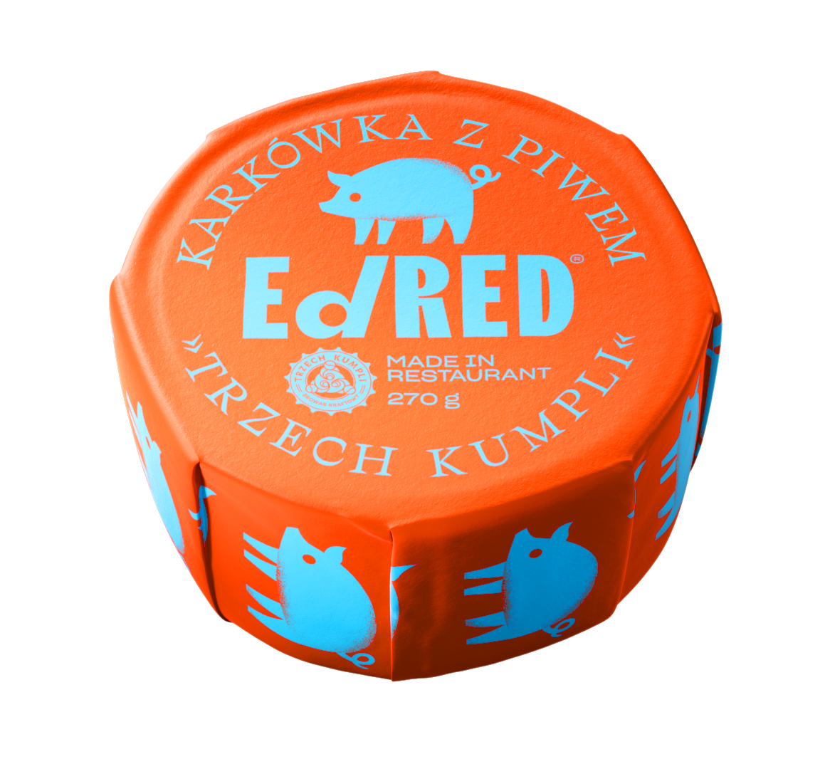 ED RED Konserwa karkówka z piwem "Trzech Kumpli" 270 g