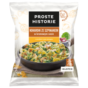 PROSTE HISTORIE Kokardki Ze Szpinakiem W Kremowym Sosie 450g