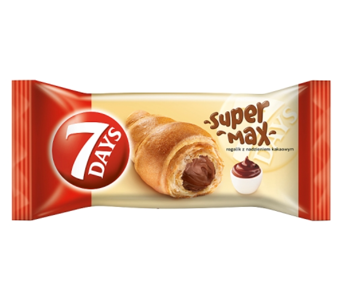 7 DAYS SUPER MAX Rogalik z nadzieniem kakaowym 110 g