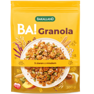 BAKALLAND BA! Granola 5 ziaren z miodem 300 g