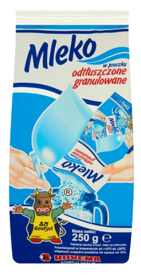 SM GOSTYŃ Mleko w proszku odtłuszczone granulowane 250g