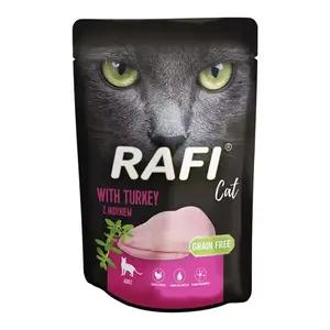 RAFI CAT Pokarm w saszetce dla kotów z indykiem 100g