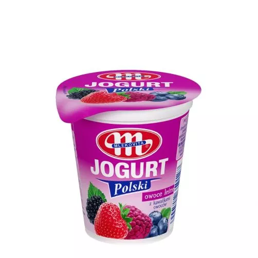 MLEKOVITA Jogurt polski o smaku owoce leśne 150g