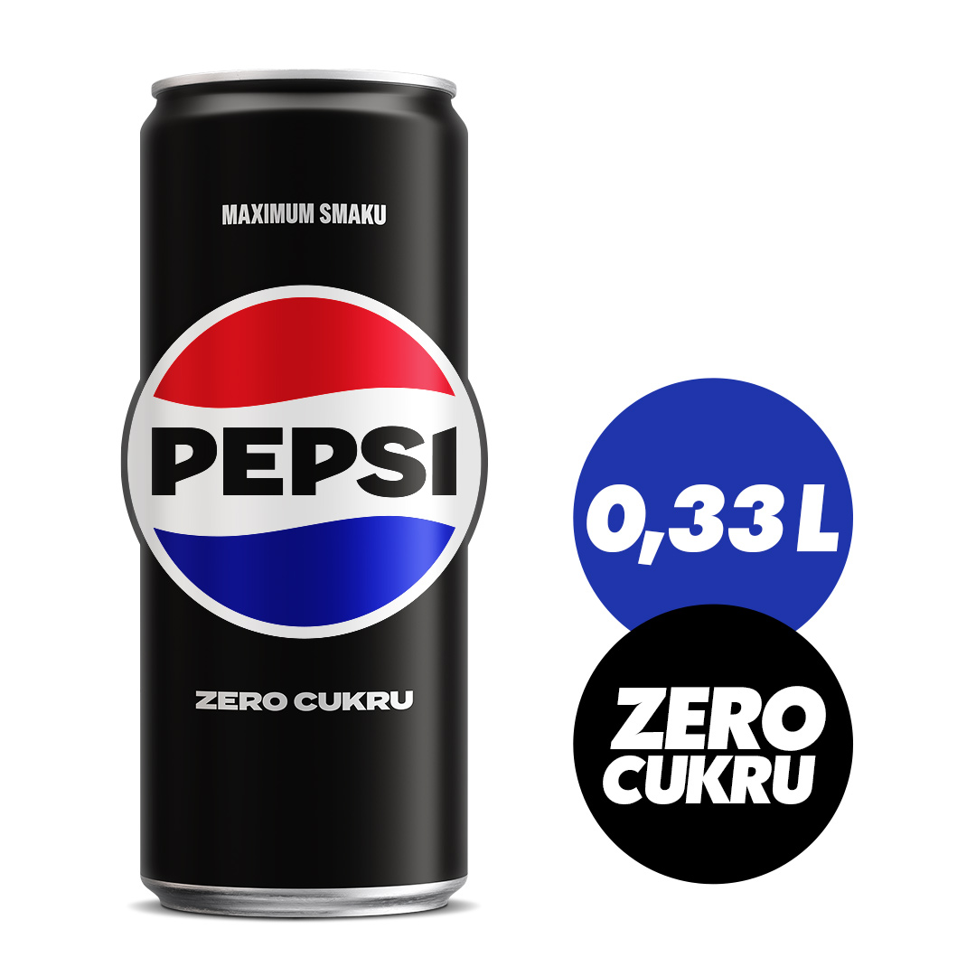 PEPSI COLA Napój gazowany bez cukru puszka 330ml