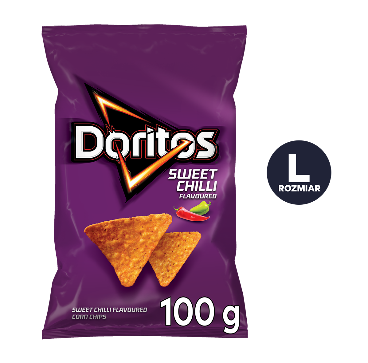 DORITOS Chipsy nachos kukurydziane o smaku sweet chilli 100g