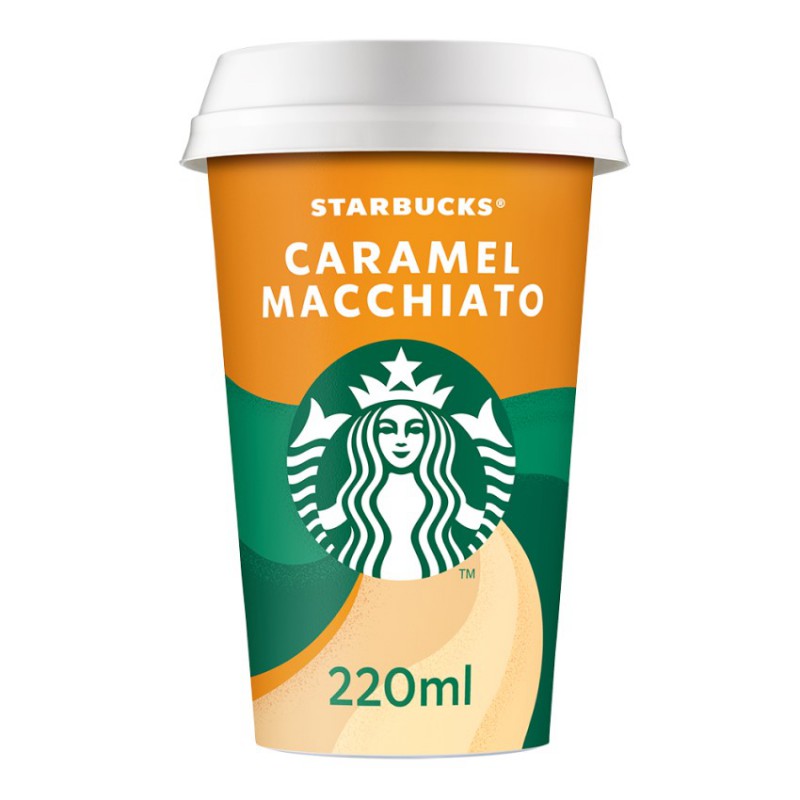 STARBUCKS Caramel Macchiato mleczny napój kawowy o smaku karmelowym 220ml