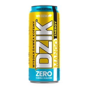 DZIK Energy drink o smaku mango bez cukru 500ml