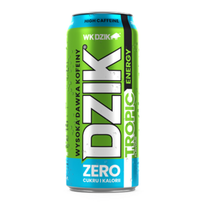 DZIK Energy drink o smaku tropikalnym bez cukru 500ml