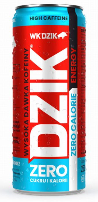 DZIK Energy drink klasyczny bez cukru 250ml