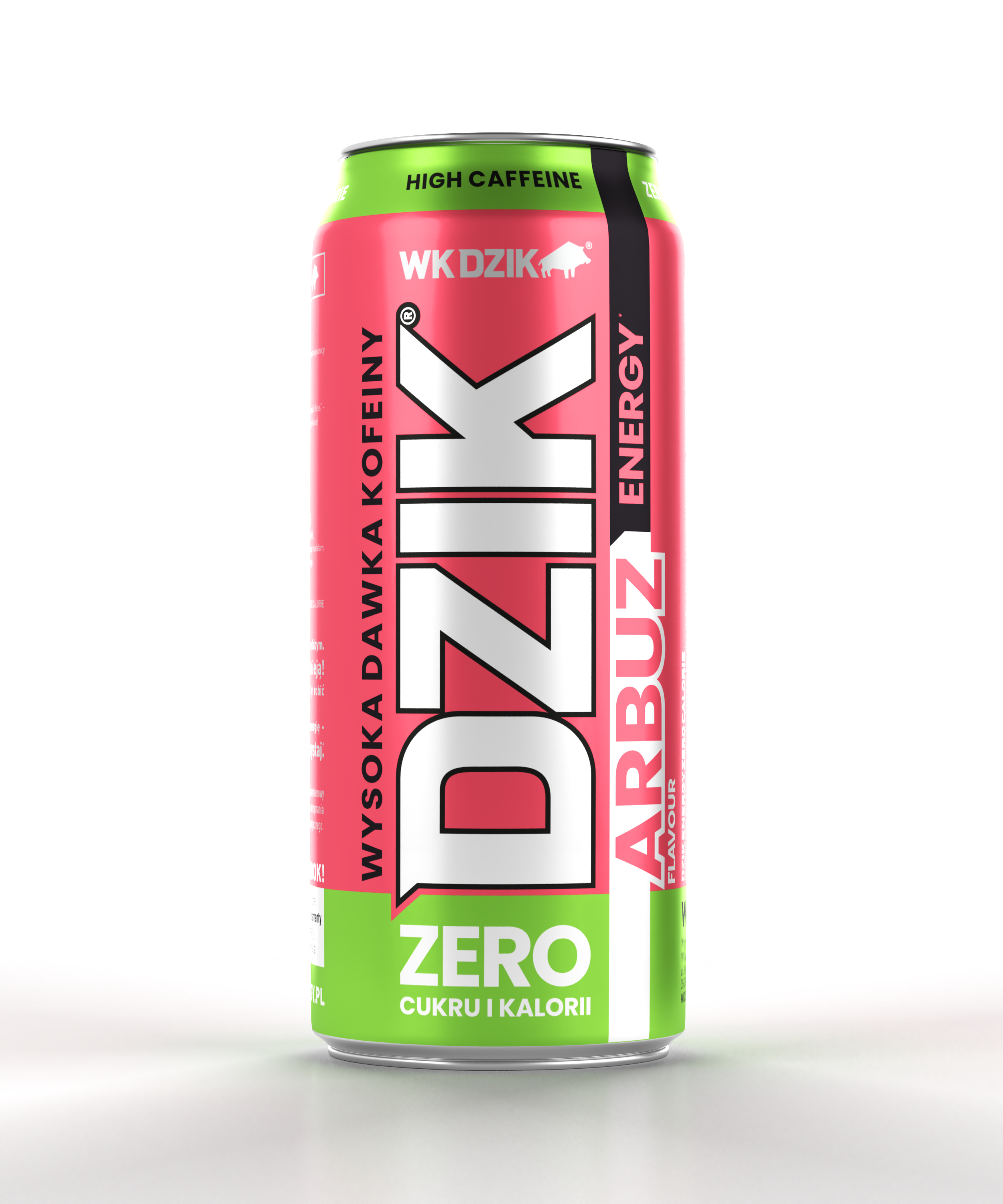 DZIK Energy drink o smaku arbuzowym bez cukru 500ml