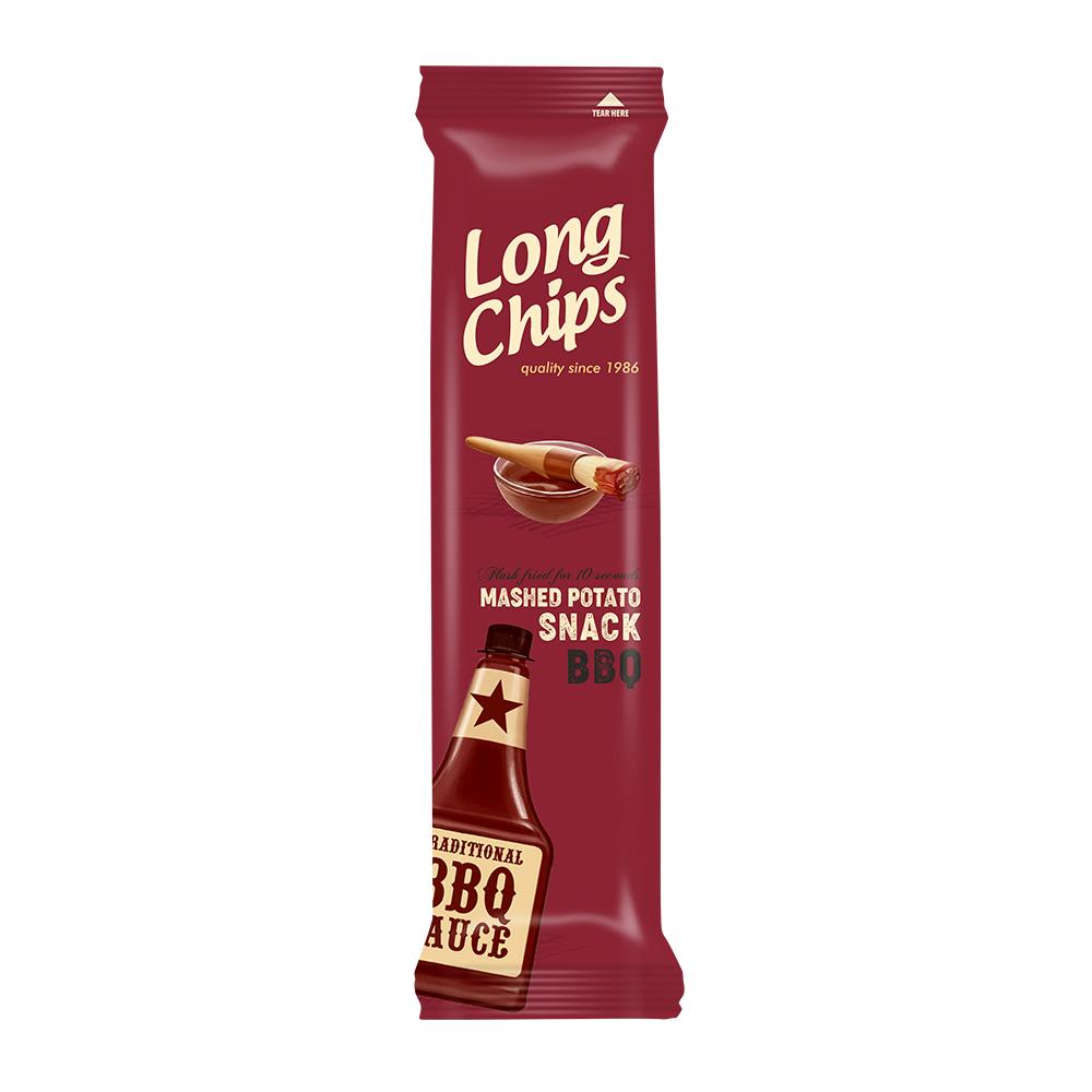 LONG CHIPS Chipsy ziemniaczane o smaku barbacue